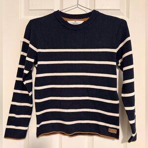 Navy and White Striped Sweater